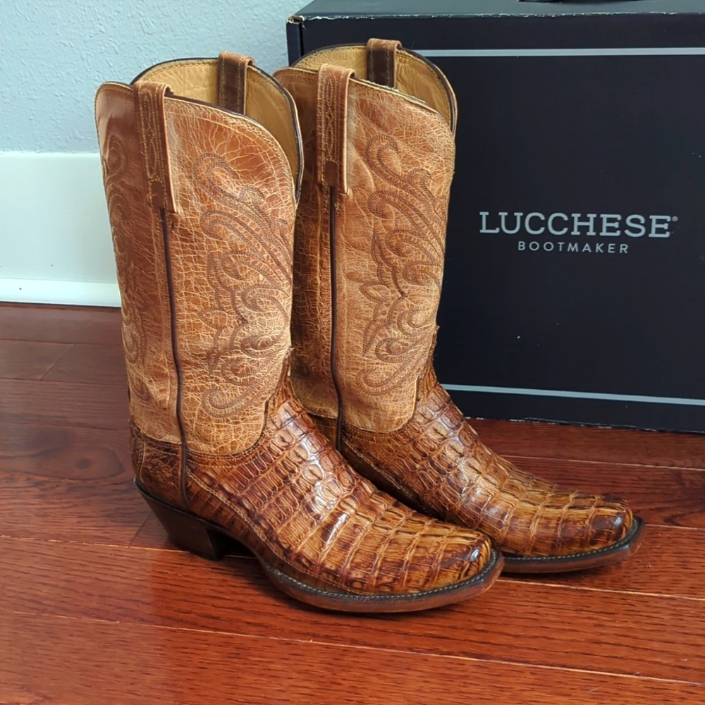 Lucchese Caiman Back Boots